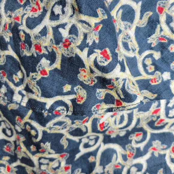 ISABEL MARANT ÉTOILE Thom One-Shoulder floral Printed Blouse Top linen small XS - Picture 6 of 7